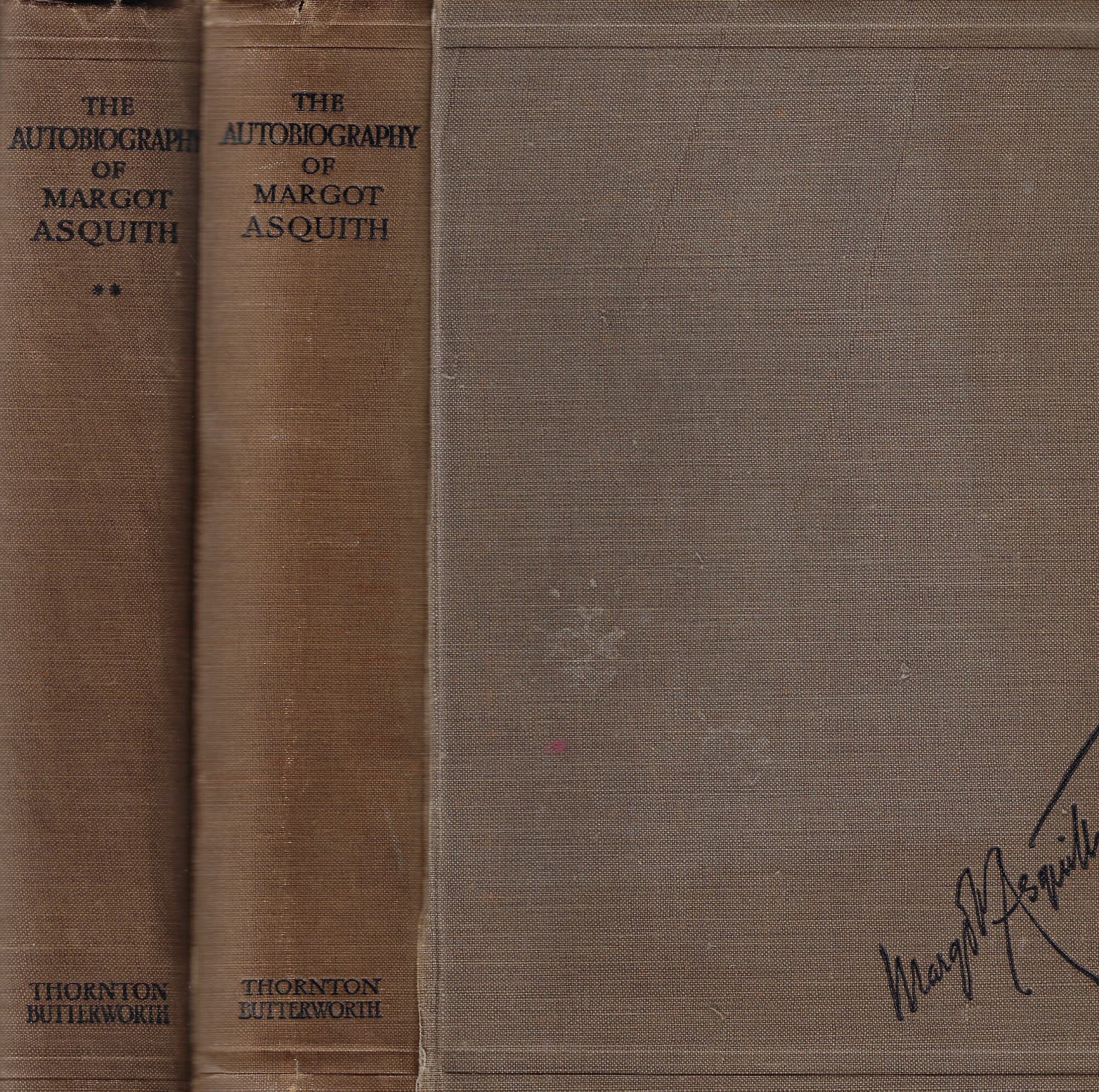 The autobiography of Margot Asquith. 2 voll.