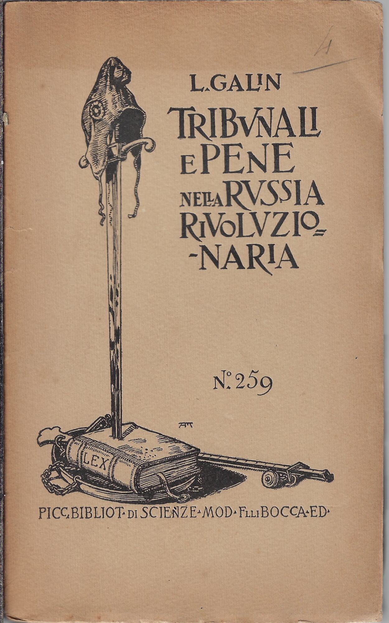 Tribunali e pene nella Russia rivoluzionaria