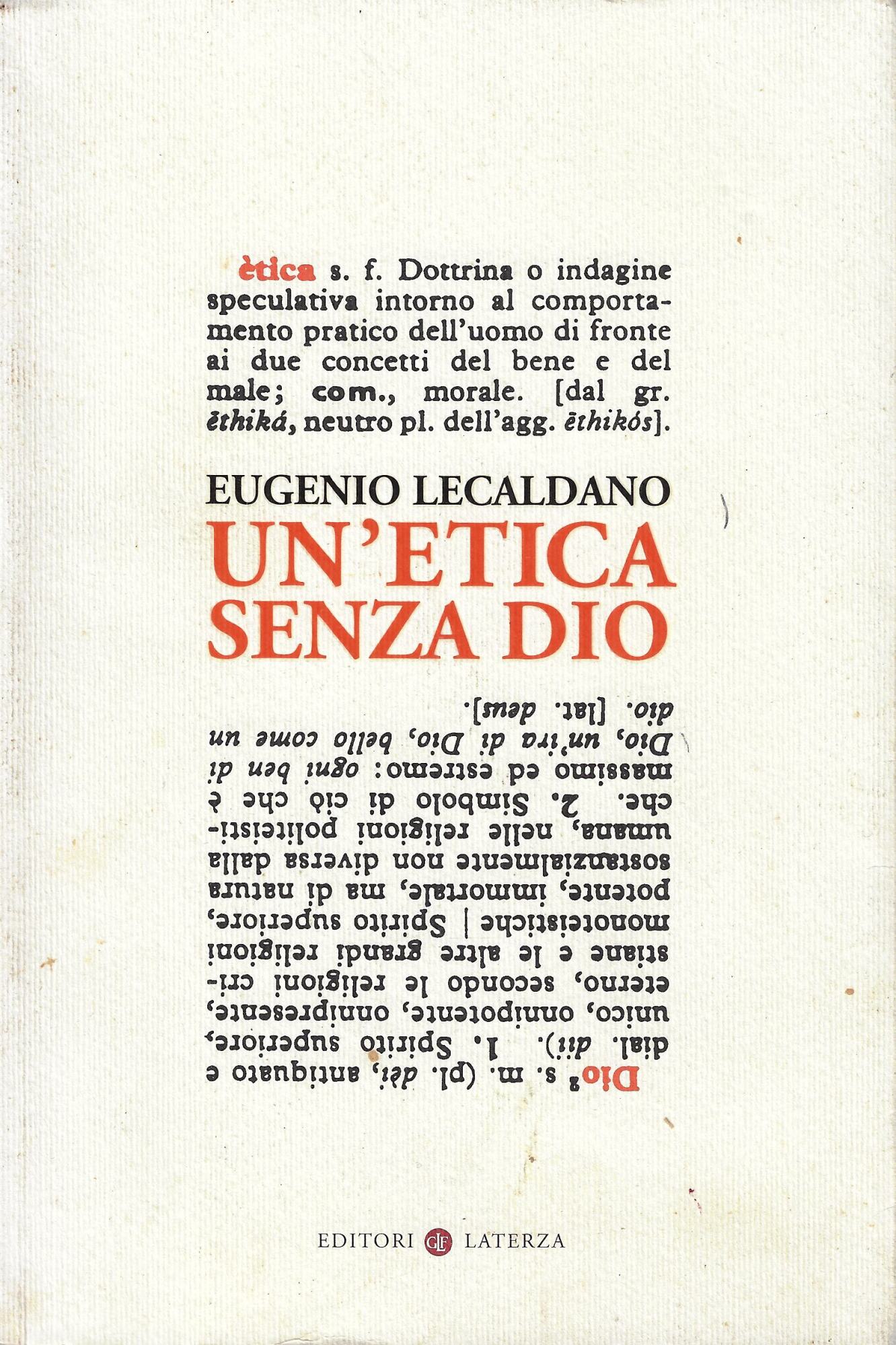 Un'etica senza Dio