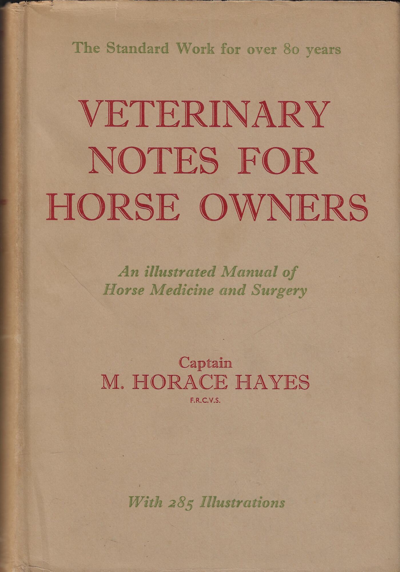 Veterinary notes for horse owners : a manual of horse …
