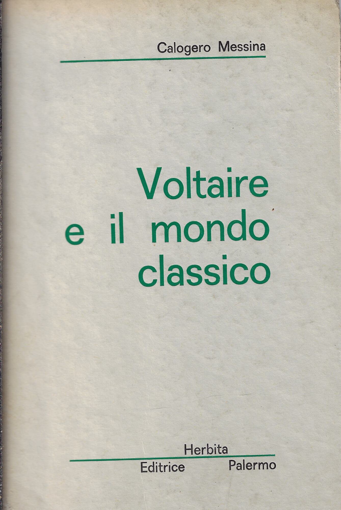 Voltaire e il mondo classico