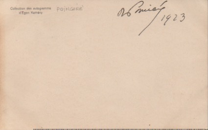 Firma autografa su biglietto.