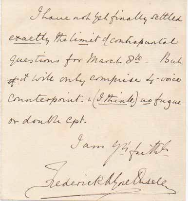 Breve lettera autografa firmata.