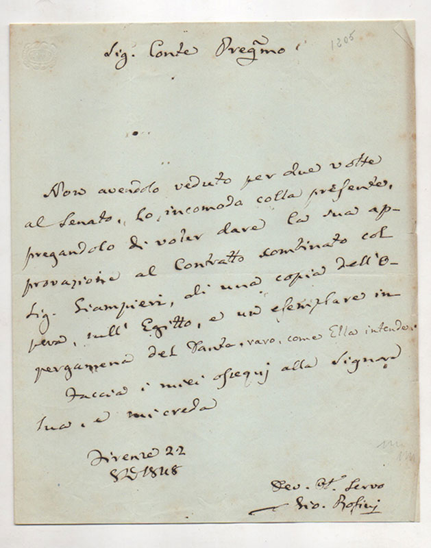 2 lettere autografe firmate.