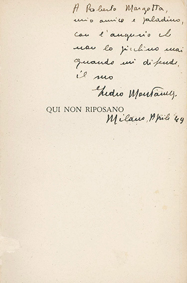 Qui non riposano. Una tragedia italiana