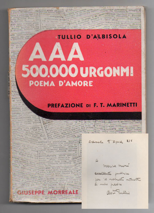 A. A. A. 500.000 urgonmi: poema d’amore. L’incidente: lirica. Il …