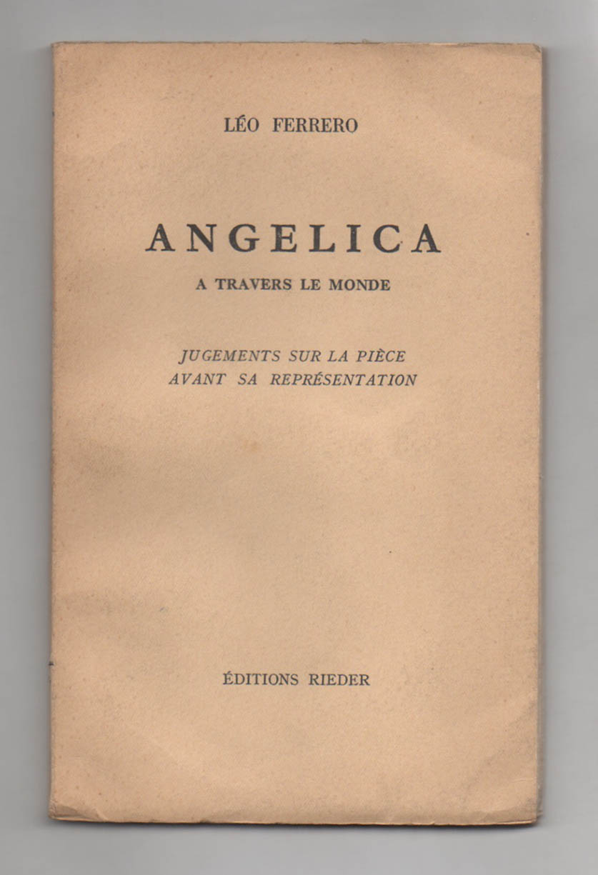 Angelica à travers le monde. Jugements sur la pièce avant …