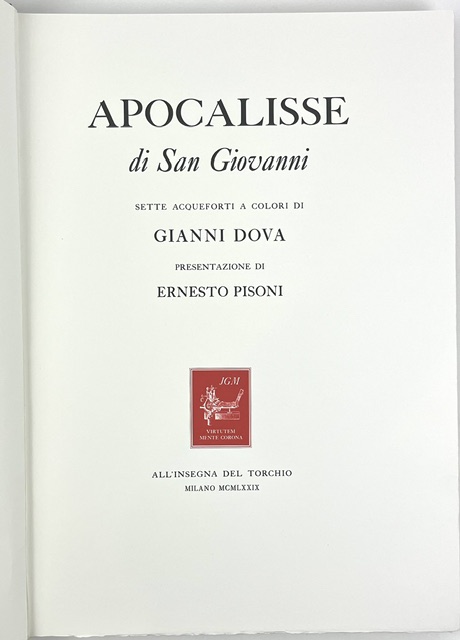 Apocalisse di San Giovanni | sette acqueforti a colori di …