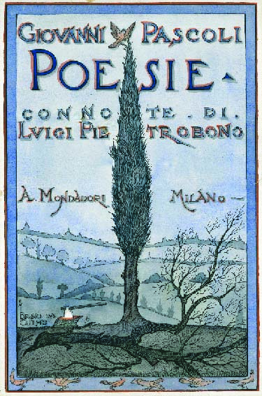 Bozzetto originale per copertina: «Giovanni Pascoli | Poesie. | Con …