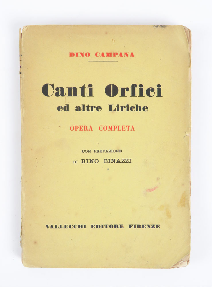 Canti orfici ed altre liriche. Opera completa con prefazione di …