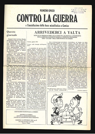 Contro la guerra e l’installazione della base missilistica a Comiso