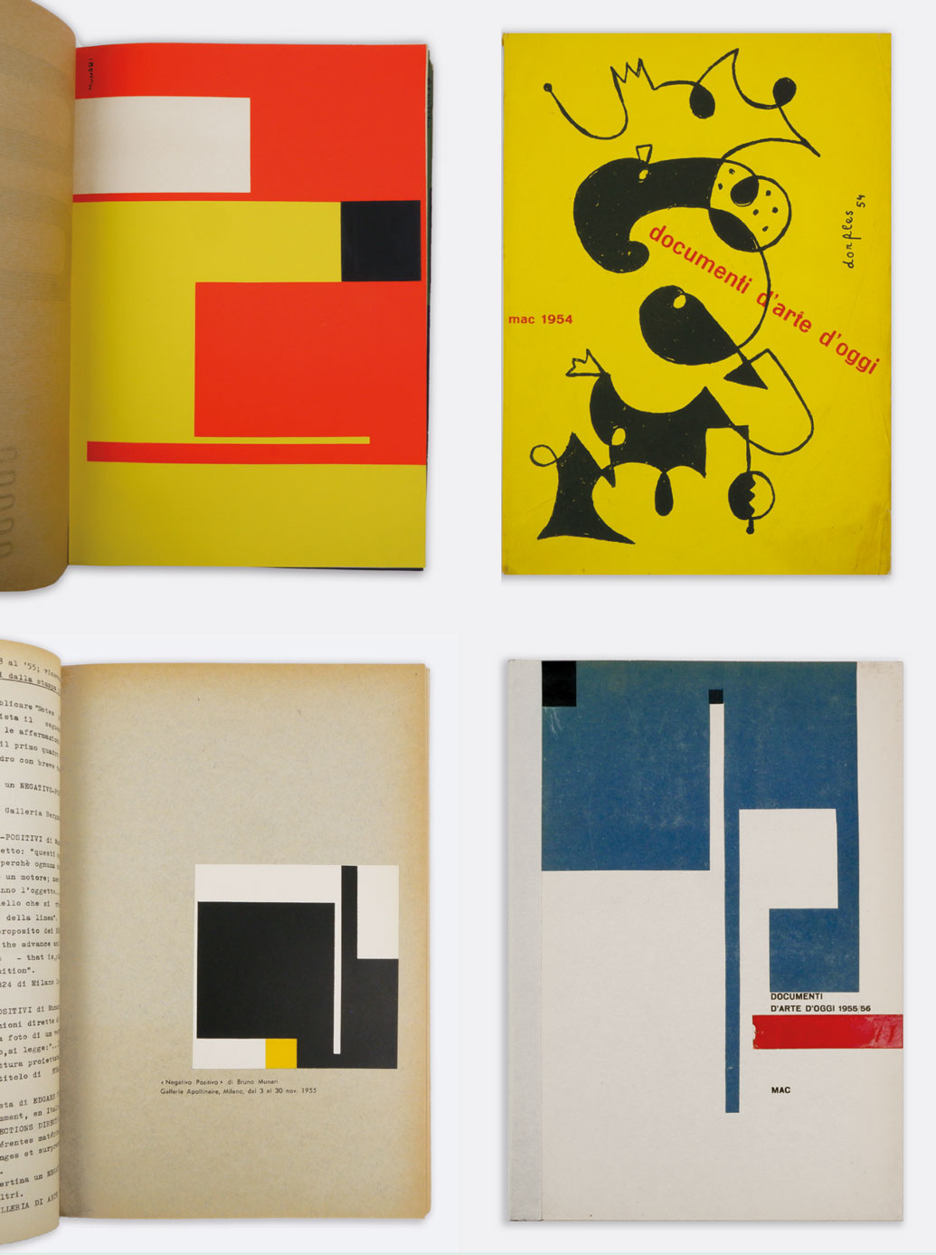 Documenti d’arte d’oggi | MAC [collezione completa dei quattro annuari] …