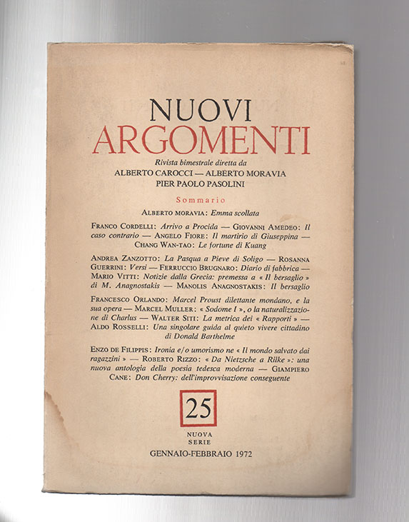 Emma [Bovary] scollata [in: «Nuovi Argomenti» 25, nuova serie]