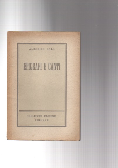 Epigrafi e canti