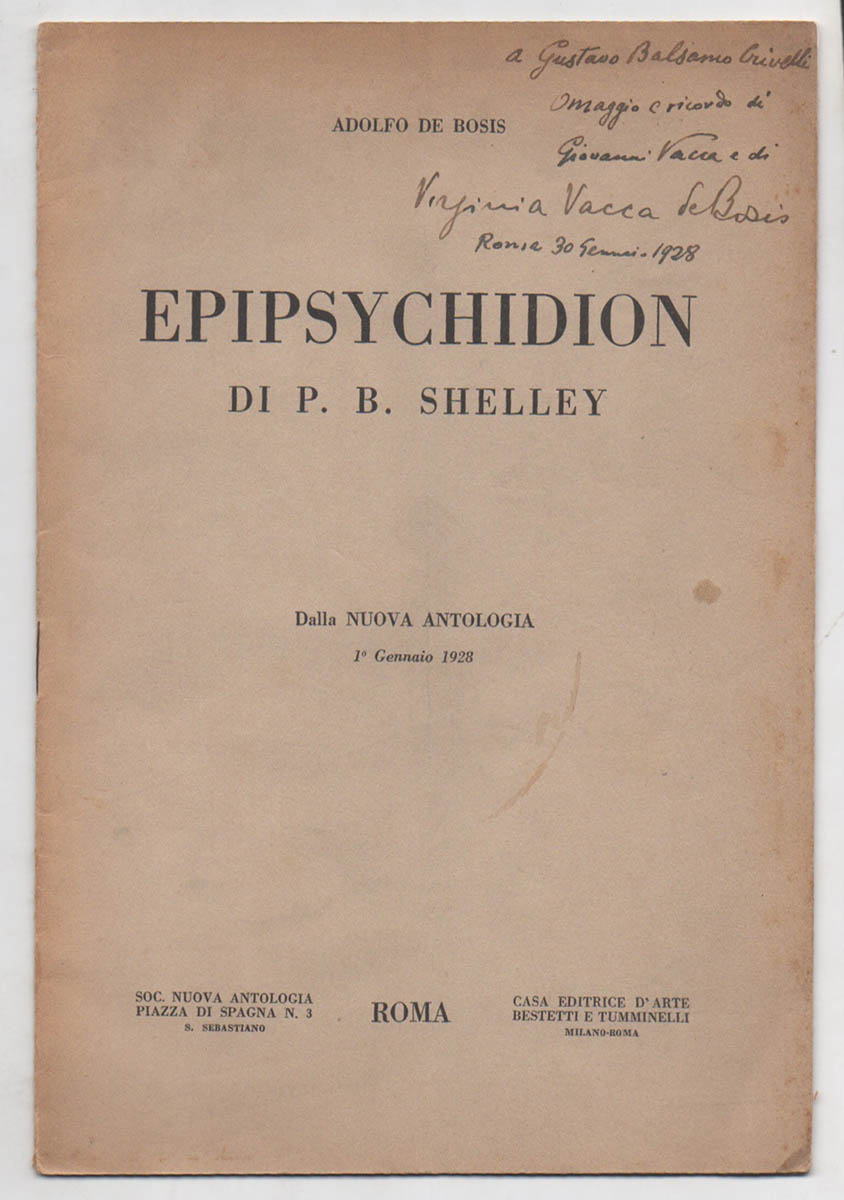 Epipsychidion di P. B. Shelley