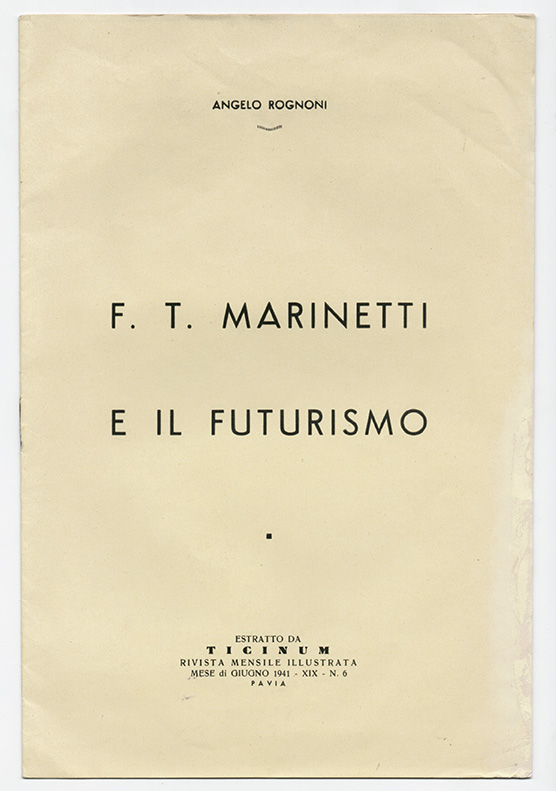 F.T. Marinetti e il futurismo
