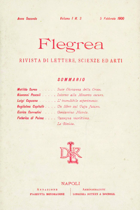 Flegrea. Rivista di lettere, scienze ed arti (anno II, fascicolo …