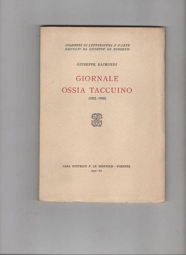 Giornale ossia taccuino (1925-1930)