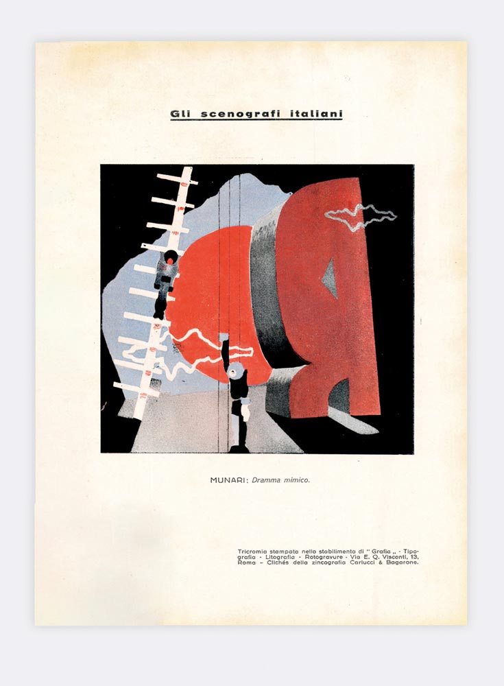 Gli scenografi italiani | MUNARI: Dramma mimico [in: «Cinematografo» anno …