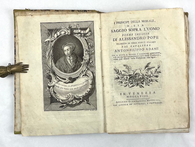 I principj della morale, o sia Saggio sopra l'uomo poema …