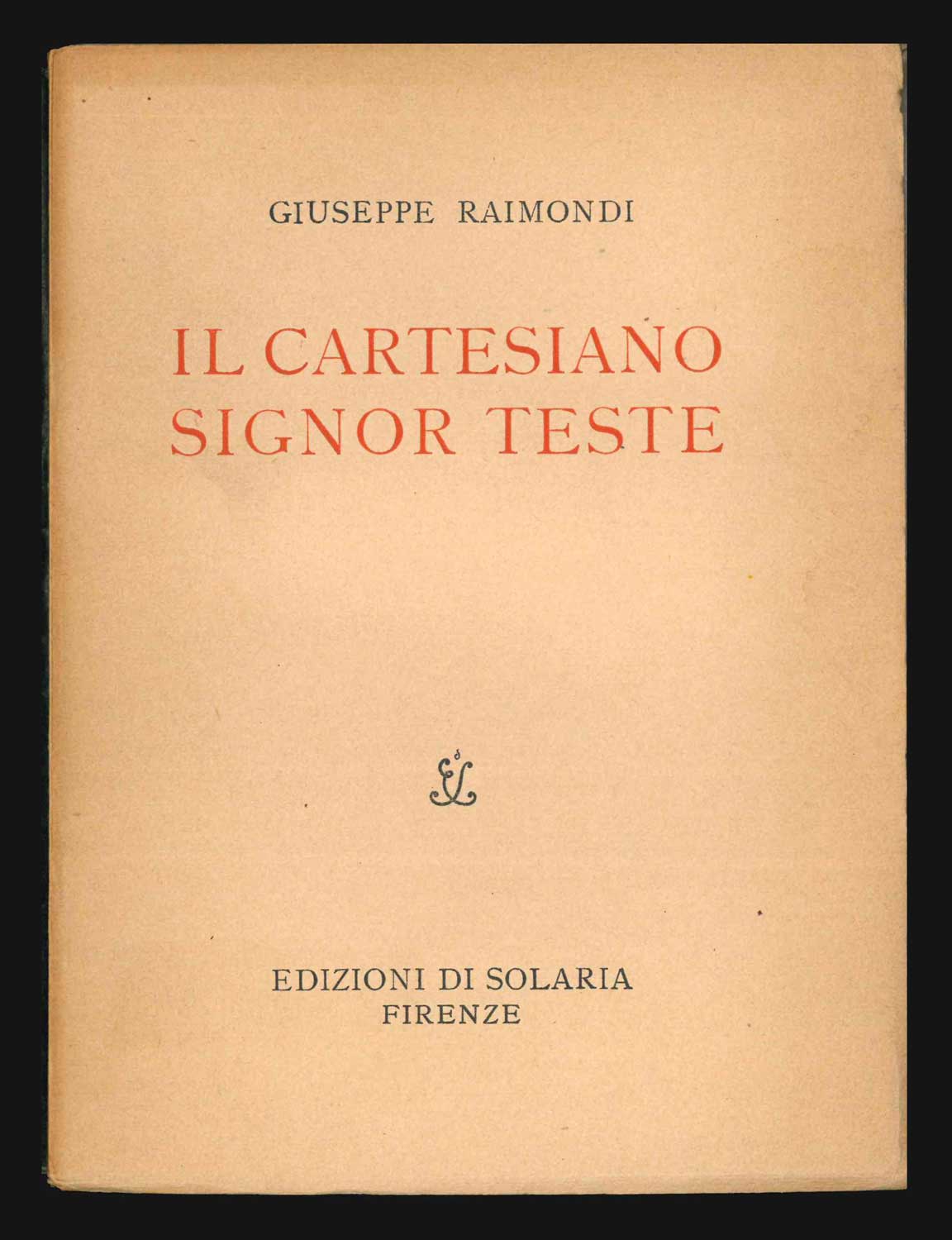 Il cartesiano signor Teste [COPIA CON COPERTINA VARIANTE]