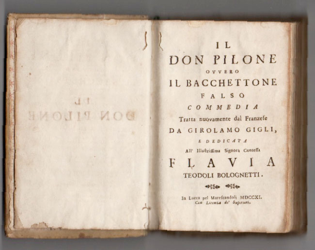 Il Don Pilone ovvero il bacchettone falso [unito a: Raccolta …