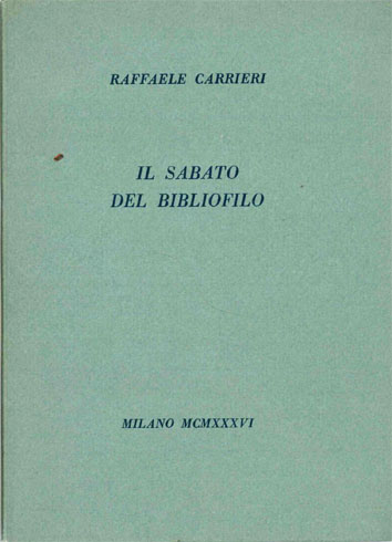 Il sabato del bibliofilo