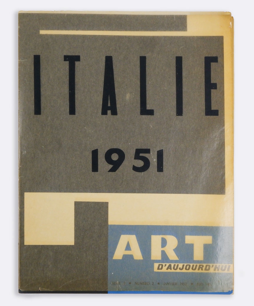 ITALIE 1951 | ART D’AUJOURD’HUI | SÉRIE 3 • NUMERO …