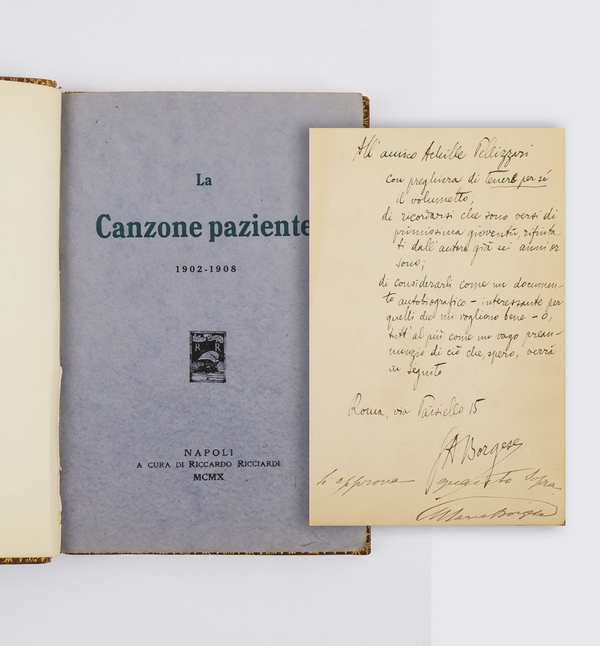 La canzone paziente 1902 - 1908