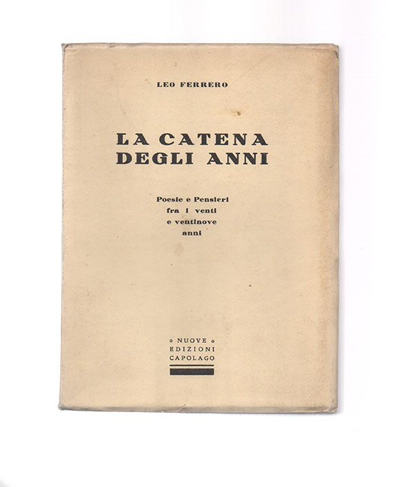 La catena degli anni. Poesie e pensieri fra i venti …