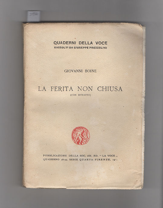 La ferita non chiusa (con ritratto)