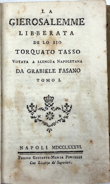 La Gierosalemme Libberata de lo sio T. T. Votata a …