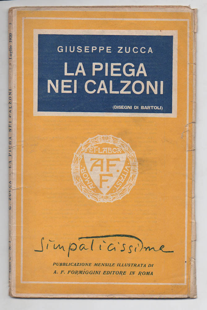 La Piega nei Calzoni (Stacco qualche pagina gaia dal mio …