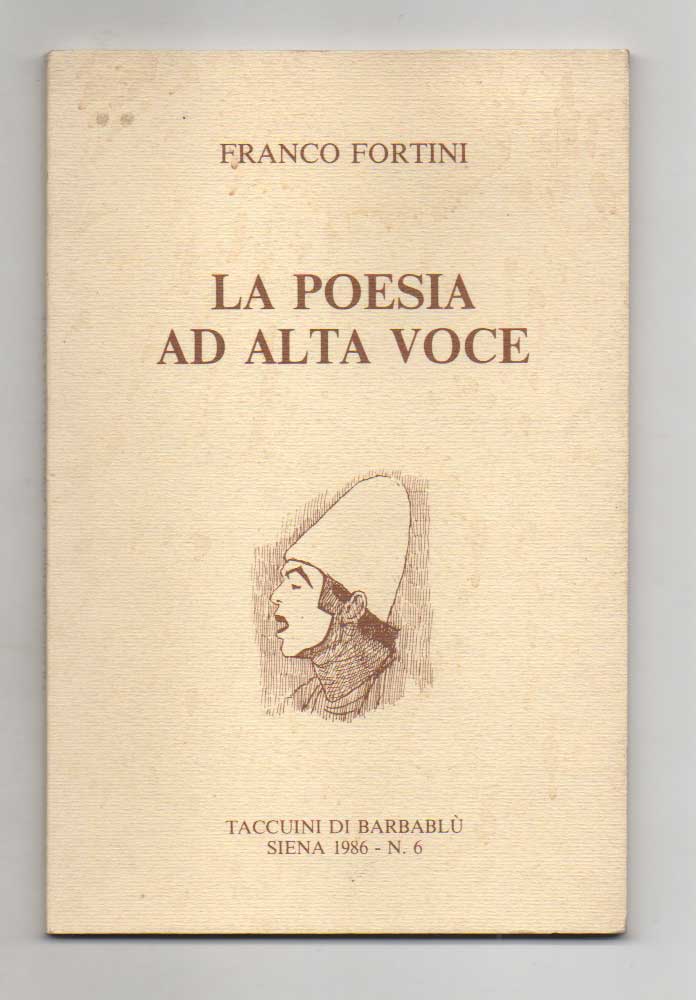 La poesia ad alta voce. A cura di Carlo Fini