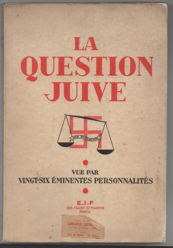 La question juive. Vue par vingt-six éminentes personnalités