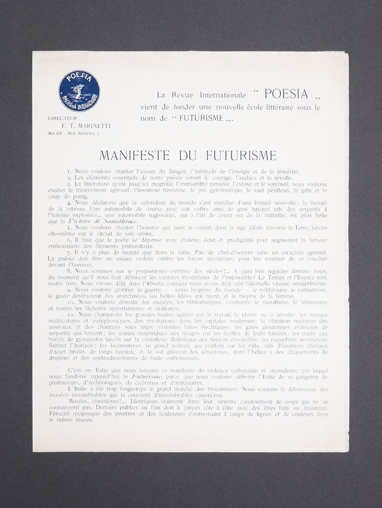 La Revue Internationale “POESIA” vient de fonder une nouvelle école …