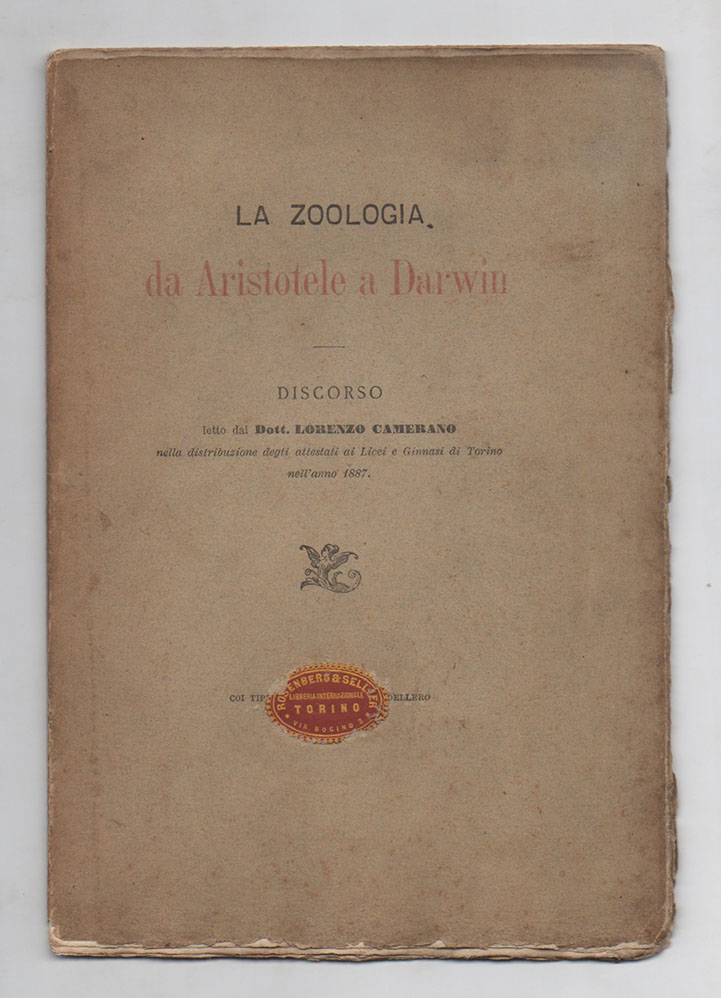 La zoologia da Aristotele a Darwin. Discorso letto dal dott. …