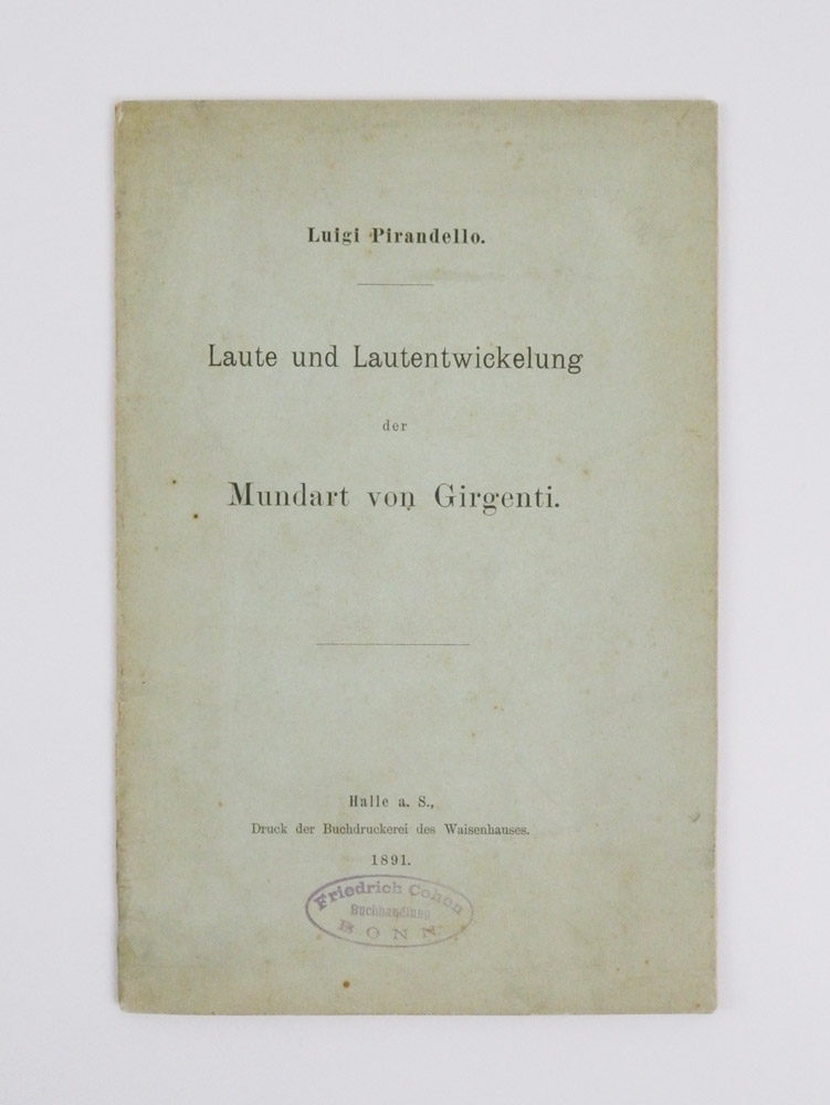 Laute und Lautentwickelung der Mundart von Girgenti [LIBRO]