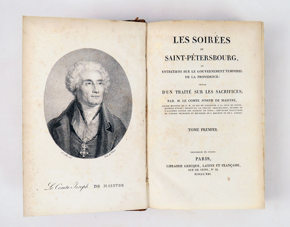 Les soirées de Saint-Pétersbourg, ou entretiens sur le Gouvernement temporel …