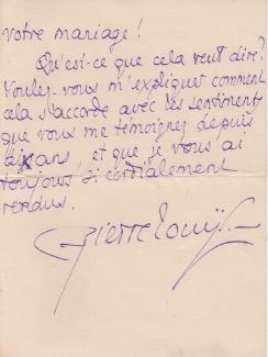 Lettera autografa firmata datata 15 maggio - Tamaris, inviata ad …