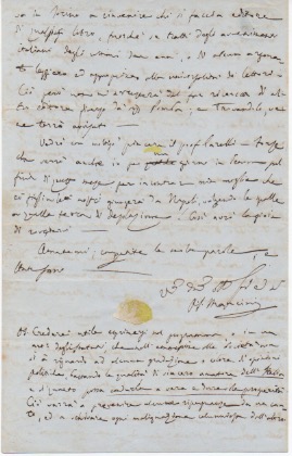 Lettera autografa firmata, datata 20 marzo 1880 - Torino, inviata …