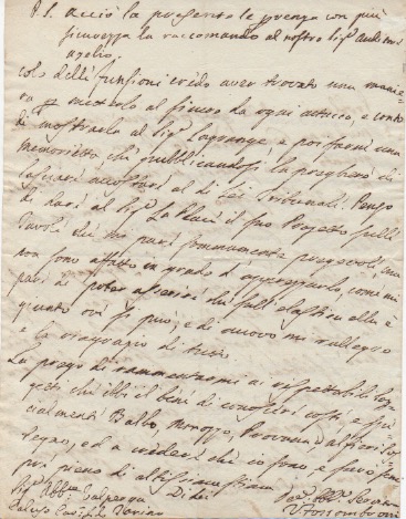 Lettera autografa firmata, datata 7 agosto 1809 - Parigi, inviata …