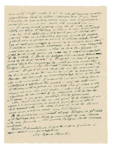 Lettera autografa firmata inviata a Bartolo Nigrisoli. Datata 10 settembre …
