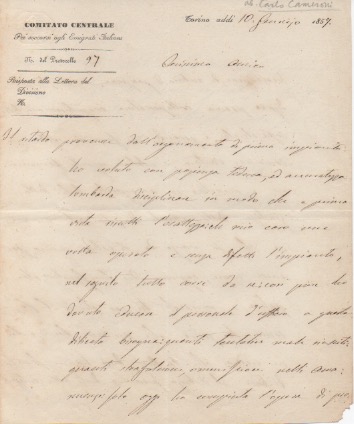 Lettera autografa firmata inviata ad un amico.