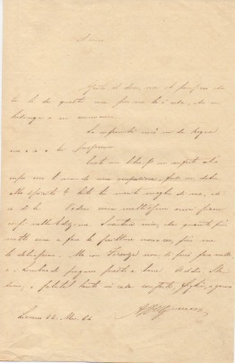 Lettera autografa firmata inviata ad un amico. Datata 24 marzo …