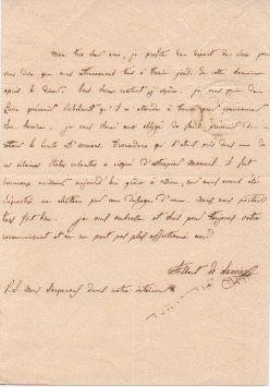 Lettera autografa firmata inviata ad un amico. Non datata.
