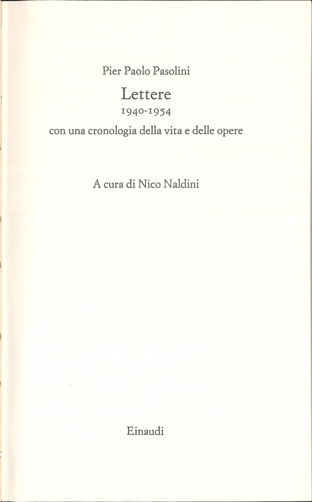 Lettere 1940-1954 con una cronologia della vita e delle opere …