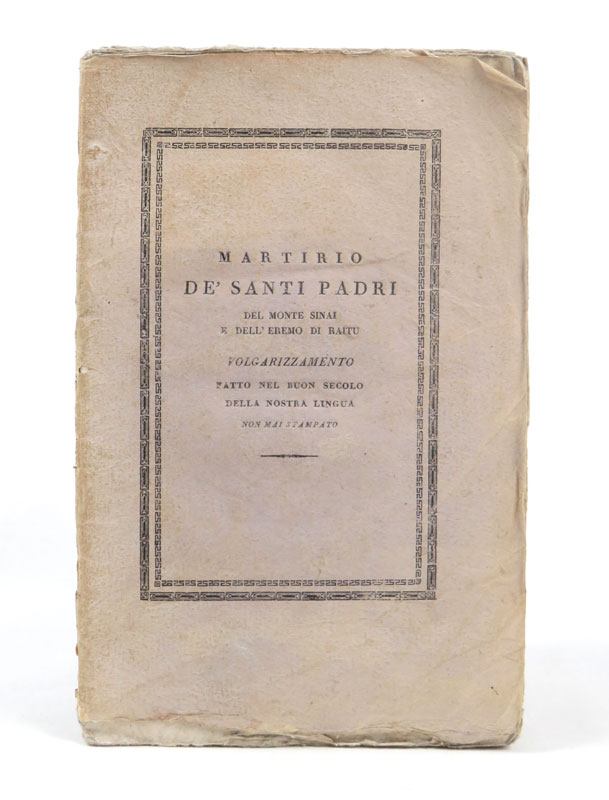 Martirio de’ Santi Padri del Monte Sinai e dell’Eremo di …