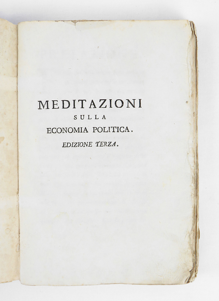 Meditazioni sulla economia politica. Terza edizione