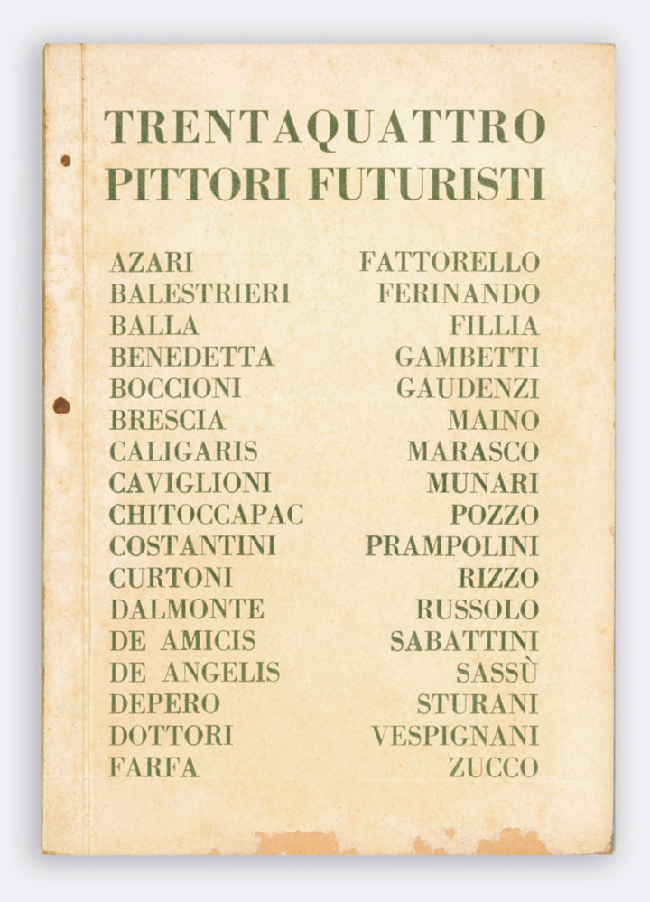 Mostra di trentaquattro pittori futuristi